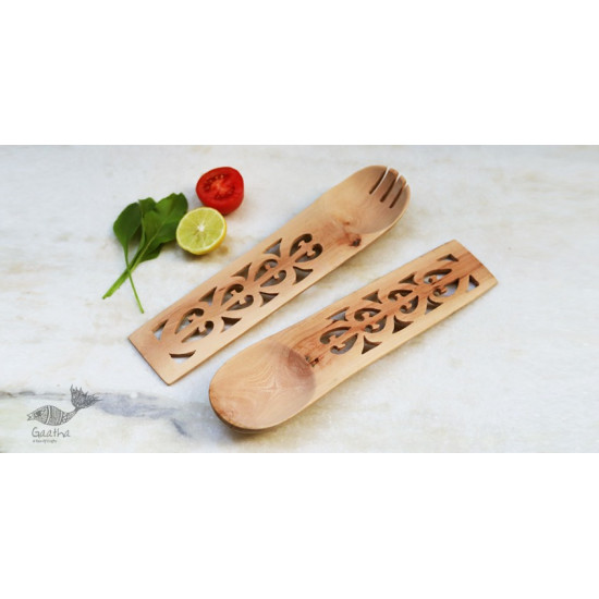 Purnak ✼ Udayagiri Wooden Cutlery - Set of Two ✼ { 21 }